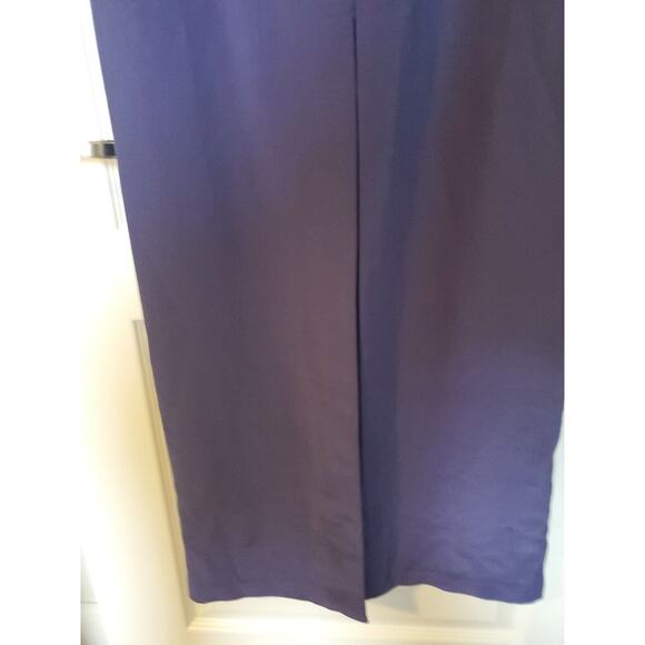 Sean Couture Inky Blue Beaded Bodice New Maxi Formal Gown Prom Dress, Size 10 - Picture 13 of 15